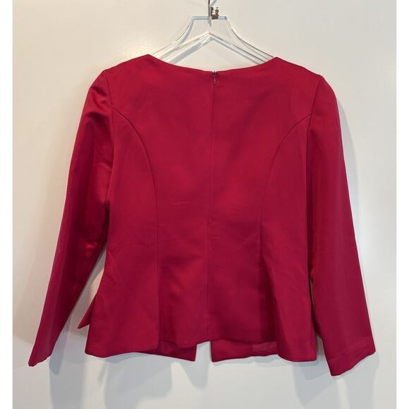 Nah‎ Nah Collection Satin Rhinestone Button Formal Blazer Jacket Womens Size 14 - Picture 2 of 6